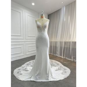 Robe de mariée en dentelle à paillettes, style sirène, sans manches, <span class=keywords><strong>2022</strong></span>, 2023 - Product Image 2