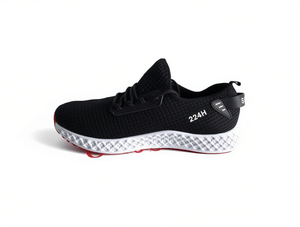 Scarpe da Corsa 224H con Tomaia in Mesh, Intersuola in EVA e Suola in Gomma, Unisex, Estive, Nere - Product Image 1