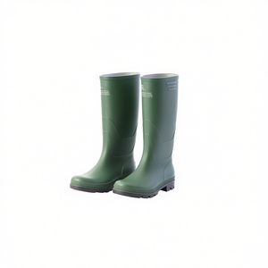 Bottes en PVC vert TTAKE avec semelle noire, chaussures de sécurité pour le travail et l'extérieur - Product Image 2