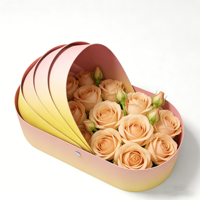 Boîte cadeau en papier cartonné de haute qualité, forme berceau pour bébé, design nouveau, pour anniversaire de bébé