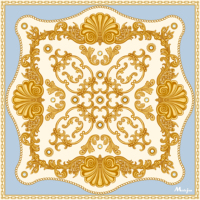Tapis de table de mahjong de luxe baroque doré et bleu, antidérapant, carré, pour jeu de poker, style royal arabe, couverture de table de jeu de société