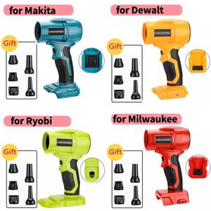 Soplador de chorro de 350W, batería de 18V, ventilador Turbo violento sin escobillas para <span class=keywords><strong>Dewalt</strong></span>/<span class=keywords><strong>Milwaukee</strong></span>/<span class=keywords><strong>Makita</strong></span>/<span class=keywords><strong>Bosch</strong></span>/Ryobi, soplador de aire, soplado de polvo Turbo - Product Image 4