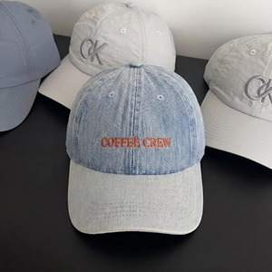 OEM Custom Logo Embroidered Denim Baseball Cap Unisex Adjustable 6-Panel Casual <b>Hat</b> <b>Light</b> Blue Gray Brim - Product Image 1