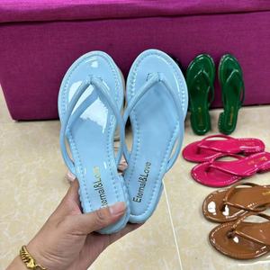 Eva Open Shoes Chanclas Zapatillas de lujo de verano Pvc Eva Cuero impermeable Marrón Negro Blanco <span class=keywords><strong>X</strong></span> Diseño Señora Zapatillas Sandales - Product Image 1