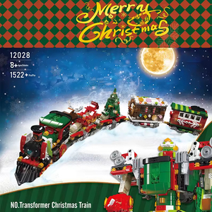 Moule roi 12028 train de noël robot à changement de forme modèle blocs de construction ensembles MOC noël père noël briques blocs de construction jouets - Product Image 2