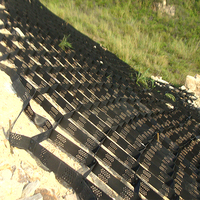 Geotech Outdoor HDPE Geocell Grid Paver Stabilisateur de gravier pour mur de soutènement conforme à la norme ASTM Vente en gros Mur de soutènement fabriqué en PE durable