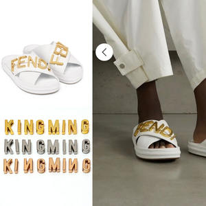 Aksesoris Tas Tangan Perangkat Keras OEM ODM Desain 26 Huruf Logam Emas Rivet Logo untuk Dompet - Product Image 4