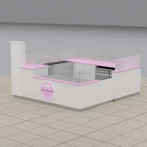 Escritorio <span class=keywords><strong>de</strong></span> trabajo Rosa <span class=keywords><strong>de</strong></span> estilo elegante Mostrador <span class=keywords><strong>de</strong></span> exhibición blanco quiosco <span class=keywords><strong>de</strong></span> <span class=keywords><strong>panadería</strong></span> usado escaparate <span class=keywords><strong>de</strong></span> exhibición <span class=keywords><strong>de</strong></span> descanso transparente para la venta - Product Image 2