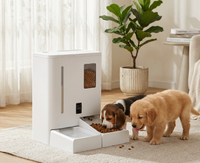 Distributeur de nourriture pour animaux de compagnie avec verrouillage à clé, design anti-touch et alimentation à distance via application pour chiens et chats