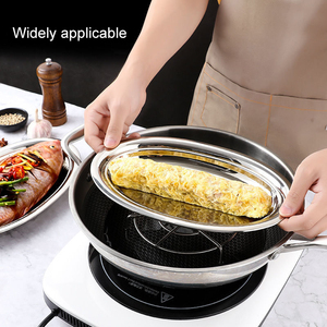 Assiette Ronde Décorative Écologique en Acier Inoxydable 201, Style Américain, <span class=keywords><strong>Vaisselle</strong></span> Coréenne avec Logo Personnalisé - Product Image 4