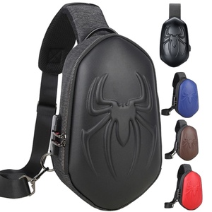 Serrure de mot de passe étanche pour femmes Spider Man sac de messager à bandoulière Port de Charge USB sac à bandoulière multicolore à bandoulière - Product Image 1
