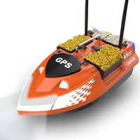 Bateau de pêche télécommandé V802PRO avec GPS, bateau intelligent télécommandé avec portée de 500 m, double moteur, fonction de recherche de poissons, V802 NOUVEAU 2026