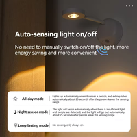 Nouvelle Lampe Murale Intérieure Sans Fil à LED Rechargeable avec Détection Intelligente du Corps Humain, Télécommande et Fonction Lampe de Vitrine