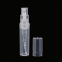 Vente en gros de flacons pulvérisateurs en plastique refermables de 2 ml, 3 ml, 4 ml, 5 ml, 10 ml, petits flacons d'essai, échantillons de parfum, atomiseur