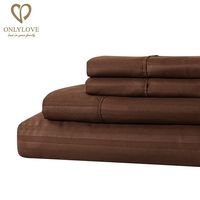 Parure de lit de luxe personnalisée pour hôtel – Draps en microfibre avec coutures, poches profondes, anti-plis, respirants et anti-acariens