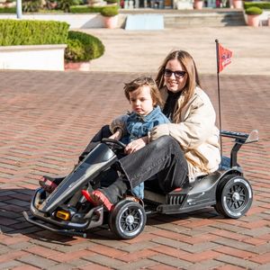 Kart Elétrico Infantil de Corrida 24V com Pedal e Volante, Quatro Rodas, Plástico, Alimentado por Bateria, Diversão de Corrida para Crianças - Product Image 3