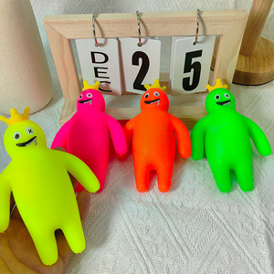 Custom logo Colorful Friends TPR Flour Stress <b>Ball</b> Super Soft Slow Rebound <b>Squeeze</b> Relief Squishy Toy for Kid Boys and Girls - Product Image 3