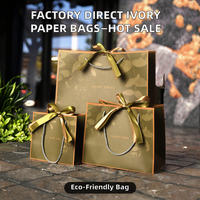 Venta Directa de Fábrica, Bolsa de Papel Kraft Reciclable de Buena Calidad con Asa, Nuevo Diseño, Venta Caliente, para Ropa, Calcetines, Zapatos, Pieles