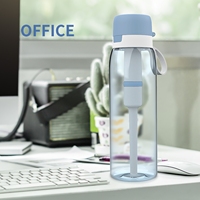 Bouteille d'eau filtrante portable Tritan grande capacité, pour une eau propre, filtre à charbon actif pour l'extérieur