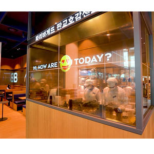 Écran d'affichage <span class=keywords><strong>OLED</strong></span> transparent flexible de 55 pouces pour intérieur, film adhésif en verre LED de 6 mm, FHD 120 Hz, pour la signalisation dans les centres commerciaux - Product Image 1