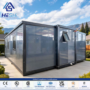 Maison conteneur préfabriquée extensible de 40 pieds ou 20 pieds, conforme aux normes australiennes, sans amiante, avec rapport NATA, 5 chambres, mini-maison isolée, type « Granny Flat » - Product Image 1