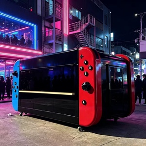 Carro <span class=keywords><strong>de</strong></span> Comida Eléctrico <span class=keywords><strong>de</strong></span> Cuatro Ruedas para Venta Ambulante, con Consola <span class=keywords><strong>de</strong></span> Juegos, para Asados, Frituras, Bebidas Frías, Té con Leche y Aperitivos - Product Image 1