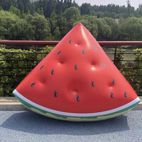 Publicité géante gonflable promotionnelle de ballon de fruit de pastèque gonflable pour la campagne d'été de festival d'événement