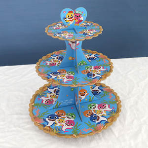 3 Niveaux Patte <span class=keywords><strong>Chien</strong></span> Décorations De Fête Cupcake Stand Patte <span class=keywords><strong>Chien</strong></span> Cupcake Tour Carton Dessert Holder pour Enfants Fête D'anniversaire Fournitures - Product Image 2