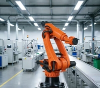 Bras robotisé industriel à charge lourde KUKA KR 640 R2800-2, capacité de charge de 640 kg, portée de 2800 mm, pour l'automatisation et la manutention des matériaux