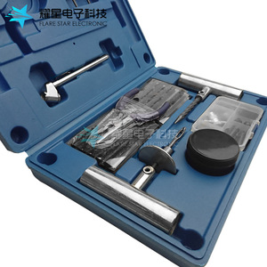Flare Star Electronic Tire Repair Kit 18-Piece Set With <b>Rubber</b> <b>Strips</b> For Car Outdoor Use - Product Image 1