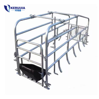 Nouvelle cage de maternité pour truies en acier galvanisé, 220*60cm, longue durée de vie
