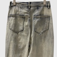 2025 nouveau pantalon en jean évasé décontracté pour femmes à taille haute européenne et américaine