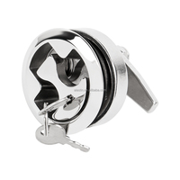Accessoires de quincaillerie marine de qualité supérieure, loquet de trappe marine en acier inoxydable 316 avec clé pour bateau