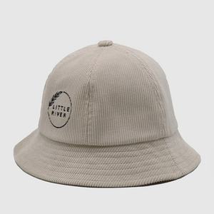 Vente en gros Chapeau seau adulte brodé en velours côtelé Casquette de pêcheur unisexe de haute qualité de couleur unie - Product Image 2