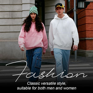 Sudadera con Capucha Básica para Hombre, Tejido Suave y Cómodo, Color Sólido Clásico para Uso Diario - Product Image 2