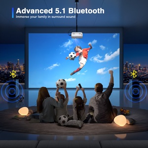 Xách tay Mini Pico LCD chiếu với tự động lấy nét LED 720P thiết kế mới Home theatre ngoài trời <span class=keywords><strong>3D</strong></span> sẵn sàng cuộc họp hỗ trợ - Product Image 2