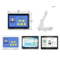 RK3566 RK3568 Tablette de bureau en forme de L Signage Android Wifi tablette tactile 10.1 pouces avec support pour l'éducation Restaurant Pos Menu