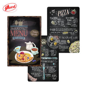 Targa in Metallo Vintage con Menu Colazione, Insegna in Metallo per Ristorante, Casa, Bar, Caffè, Decorazione da Parete per Cucina, Poster in Metallo - Product Image 1