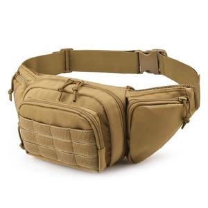 Tactical Gun Holster Fanny Pack Tactical Waist Gun <b>Bag</b> Belt Bumbag Nylon <b>Molle</b> EDC Phone Pouch for Hunting Climbing Camping - Product Image 3