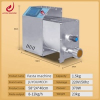 JUYOU 370w Macaroni commercial faisant la machine Ligne de production de spaghettis à coupe longue Macaroni à pâtes faisant la machine