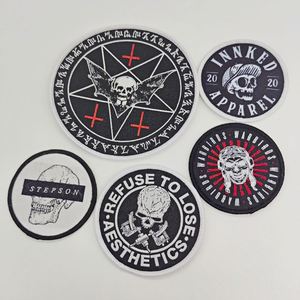 Patchs tissés en polyester personnalisés DIY, motifs fantômes et princesses mignons, pour vêtements, cadeaux d'Halloween, décoration pour chapeaux - Product Image 1
