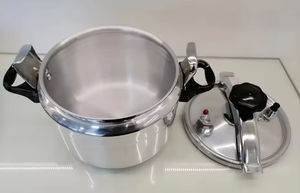 Olla a Presión Comercial de 9 Litros de Aleación de Aluminio, Cocción Rápida, Fondo Industrial Pulido, Utensilios de Cocina Metálicos Económicos - Product Image 6