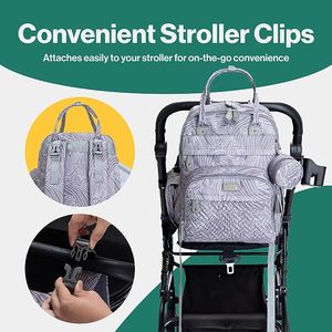 Sac à langer pour bébé personnalisé par le fabricant, échantillon gratuit, élégant et fonctionnel, pour les voyages, sac à langer pour maman et bébé - Product Image 3