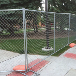 Outdoor Temporary Fence Galvanized Wire,<strong>crowd</strong> <strong>Control</strong> <strong>Barrier</strong> and Chain Link Fence for Sale American Metal Steel Garden Fence - Product Image 1