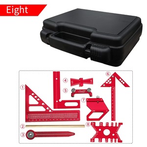 Kit d'outils de mesure pour le travail du bois avec boîte de rangement, plan de conception et de mise en plan pour projets de menuiserie, kit d'assistance à l'assemblage - Product Image 4