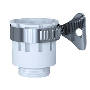 Plastic White External <b>Thread</b> Faucet Connector 12-16mm <b>Lock</b> Type Easy Installation Minimalist Design - Product Image 2