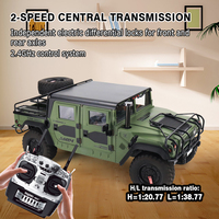 Camionetas de control remoto Vehículo sobre orugas de roca de alta velocidad Escala de 1/10 a 2,4 De GHz Coche eléctrico RC 4WD Off Road