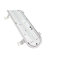 SAA CE CB lampu Batten LED tahan cuaca IP65 dengan Sensor uap luminer ketat Linear tri-proof fitting lampu gudang garasi