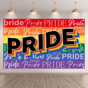 Toile de fond pour photomaton Journée de la fierté LGBT, arc-en-ciel LGBTQ+, décoration de fête de juin, arrière-plan photographique, bannière de fête personnalisable - Product Image 4