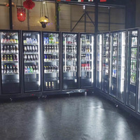 Réfrigérateur de bar portable Foshan, comptoir de bar, réfrigérateur à bière, 3 portes en verre